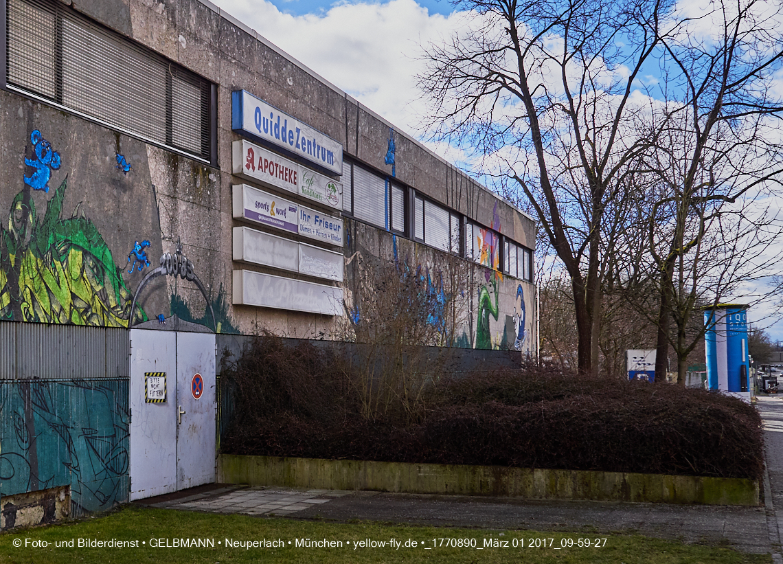 01.03.2017 - die Abrissbaustelle Quiddezentrum in Neuperlach
